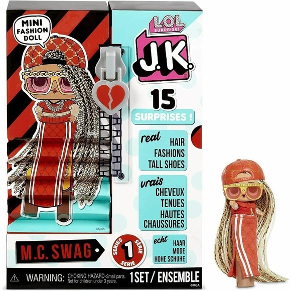 L.O.L. Surprise! JK M.C. Swag Mini Fashion Doll with 15 Surprises - Picture 1 of 4